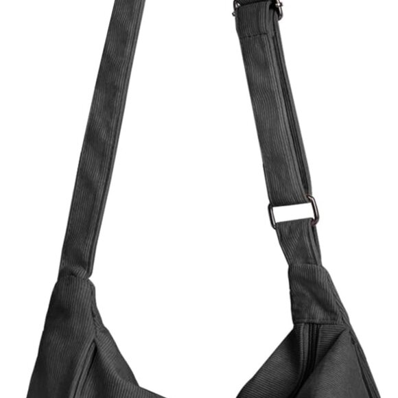 Fashionable Corduroy Crossbody Bag - Lightweight, Spacious & Versatile - Picture 1 of 7